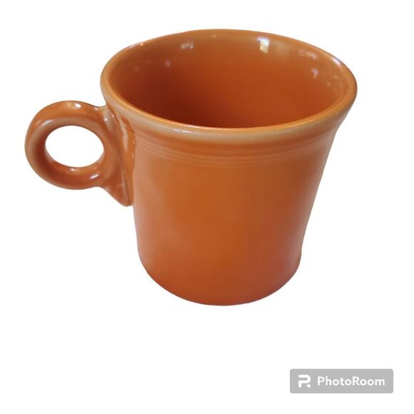 EUC Fiestaware Tangerine 10 1/4 oz Coffee Cup - Picture 1 of 8